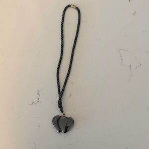 Black Heart Pendant Necklace